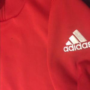 Red Adidas hoodie
